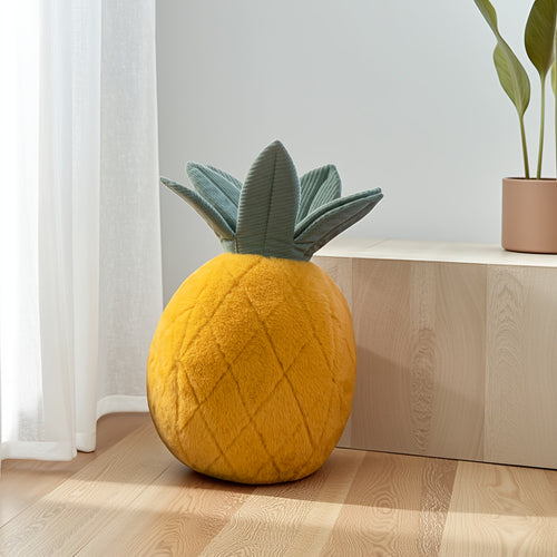 1 Pack Pineapple Shaped Throw Pillow, Plump Filled, 11.5x9.5 Inches Modern Decorative Pillow For Sofa, Bed And Chair Perfect For Living Room Decor Gifting