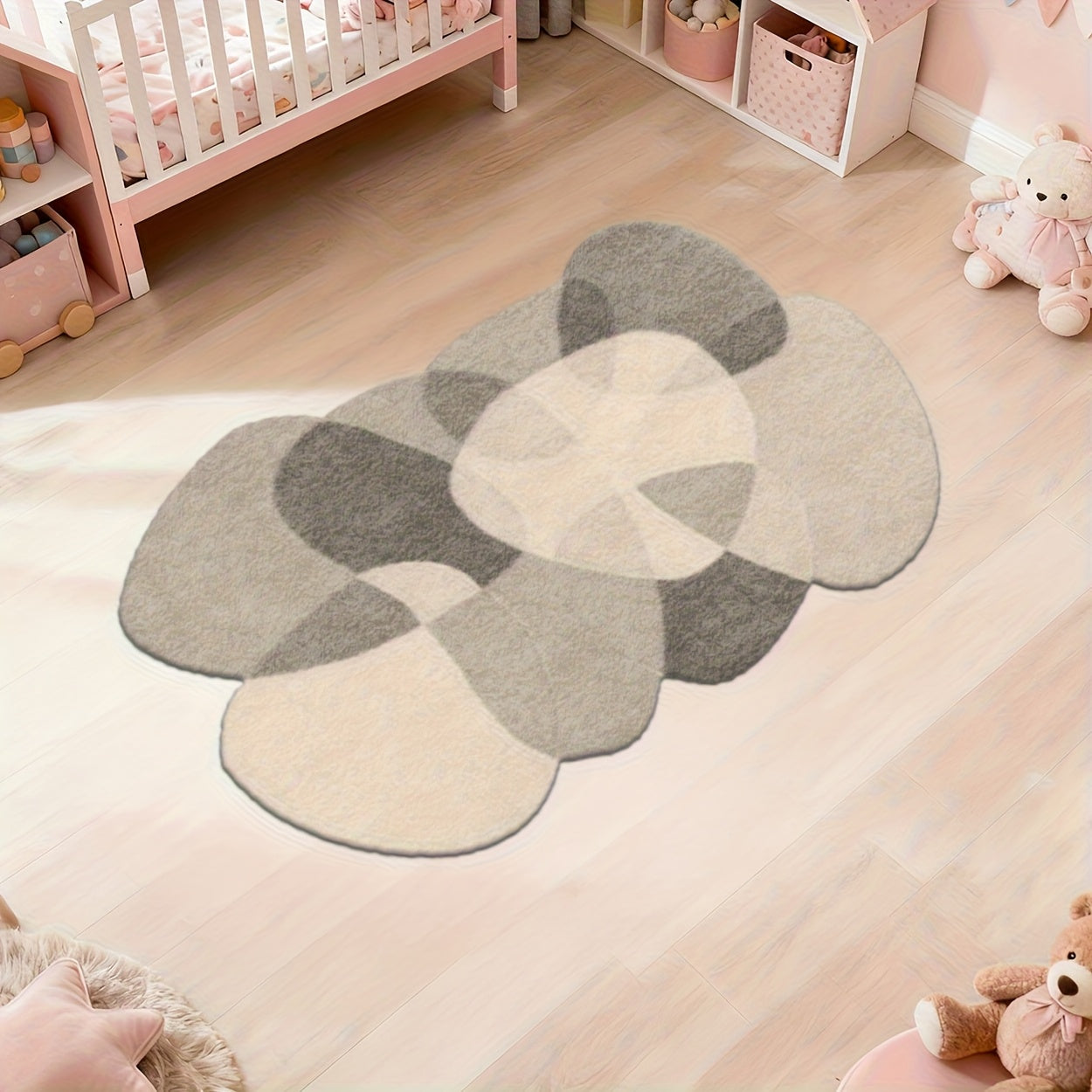 Irregularly Designed Pattern Carpet | Machine Washable, Rubber Backing, Polyester, Suitable For Various Rooms And Scenarios, Available In Multiple Sizes