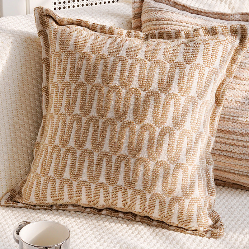 Modern Luxury Living Room and Bedroom Home Pillow Cushion, Bohemian Style Home Soft Furnishings Sofa Throw Pillow Pillowcase, Bohemian Style Pillowcase, Tufted Decorative Neutral Cushion Cover, Farmhouse Style Sofa Throw Pillow Textured Tassel